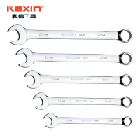 科信(kexin)全抛光铬钒钢两用扳手 开口扳手梅花扳手 8mm KX63008A 5支