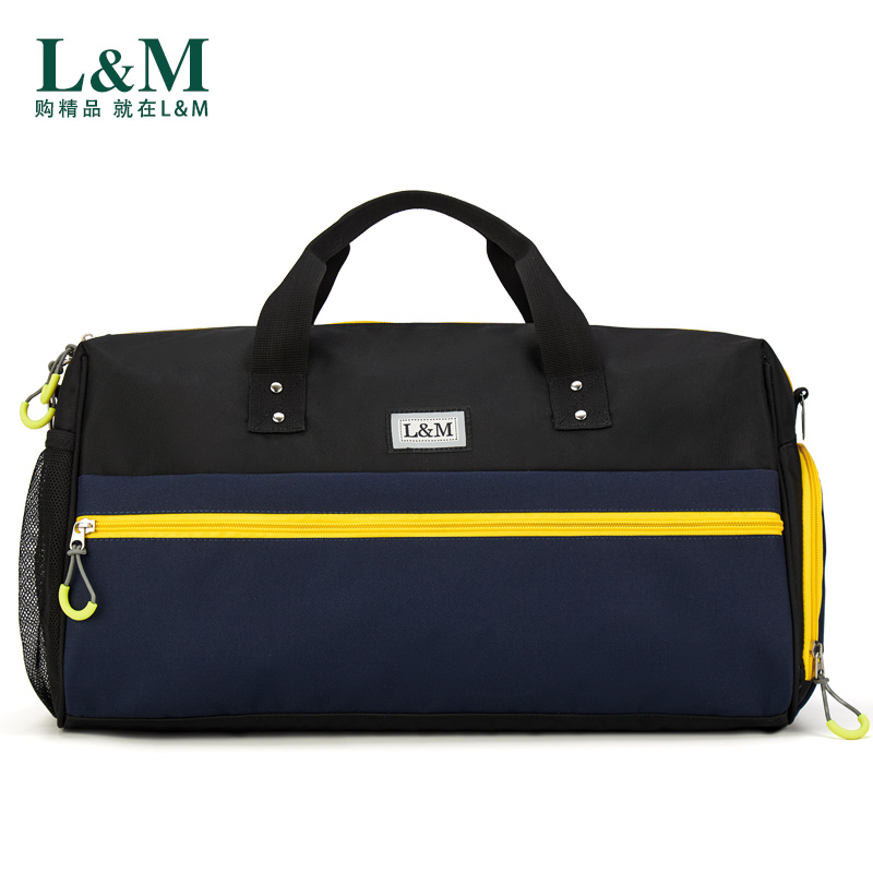 L&M 旅行包户外运动健身包篮球包干湿分离游泳包大容量单独鞋仓商务旅行袋高清大图