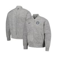 耐克(NIKE)男士灰色美国队2024夏季奥运会媒体日全拉链运动夹克官