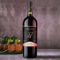 【官方旗舰店】长城北纬37精选级赤霞珠干红葡萄酒750ml*2瓶 送双支皮盒 中粮直营红酒