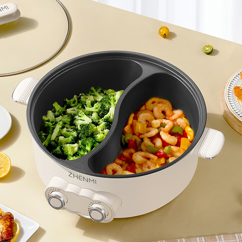 臻米电火锅6L煎烤涮肉一体锅多功能ZMZG-4002-6D高清大图