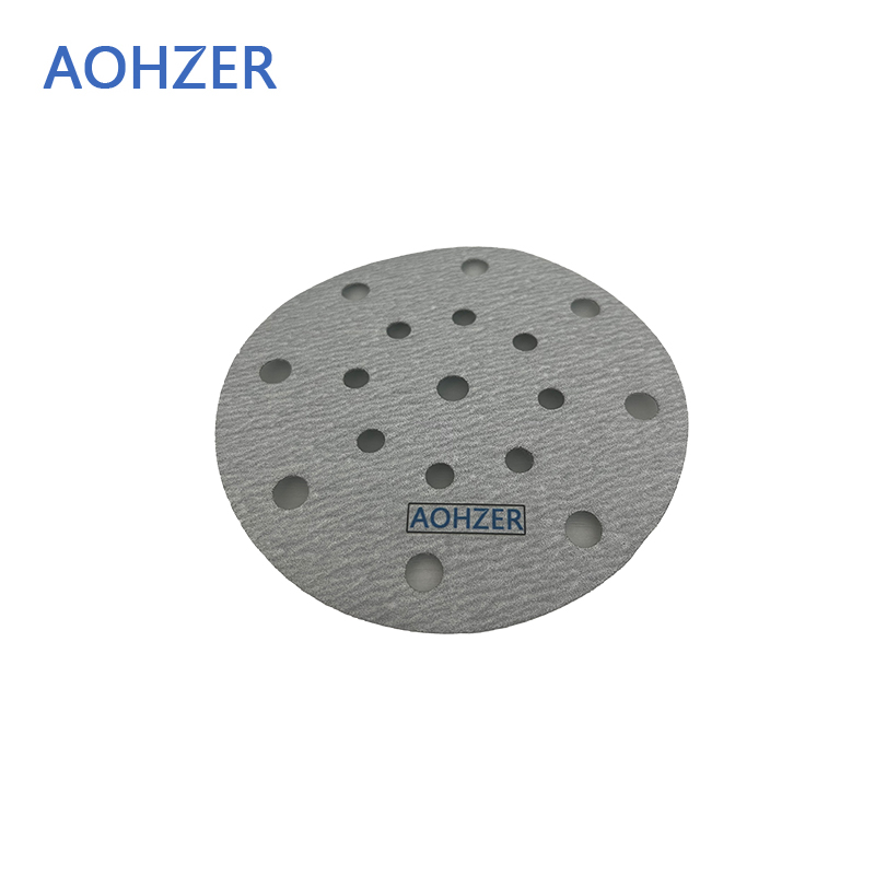 AOHZER 背绒砂纸180目150mm17孔 AZ-82800 100片 盒高清大图