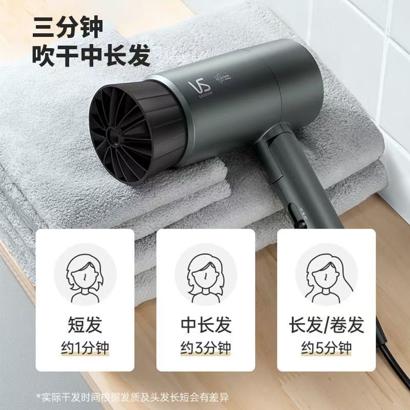 沙宣花筒集风嘴负离子吹风机速干家用便携折叠电吹VS1800W大功率高清大图