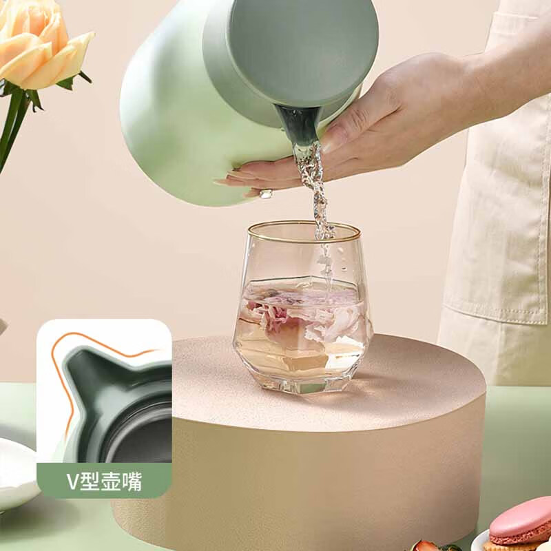 康巴赫 KH-H20B01 小红点家用保温壶 2000ML 奶油白高清大图