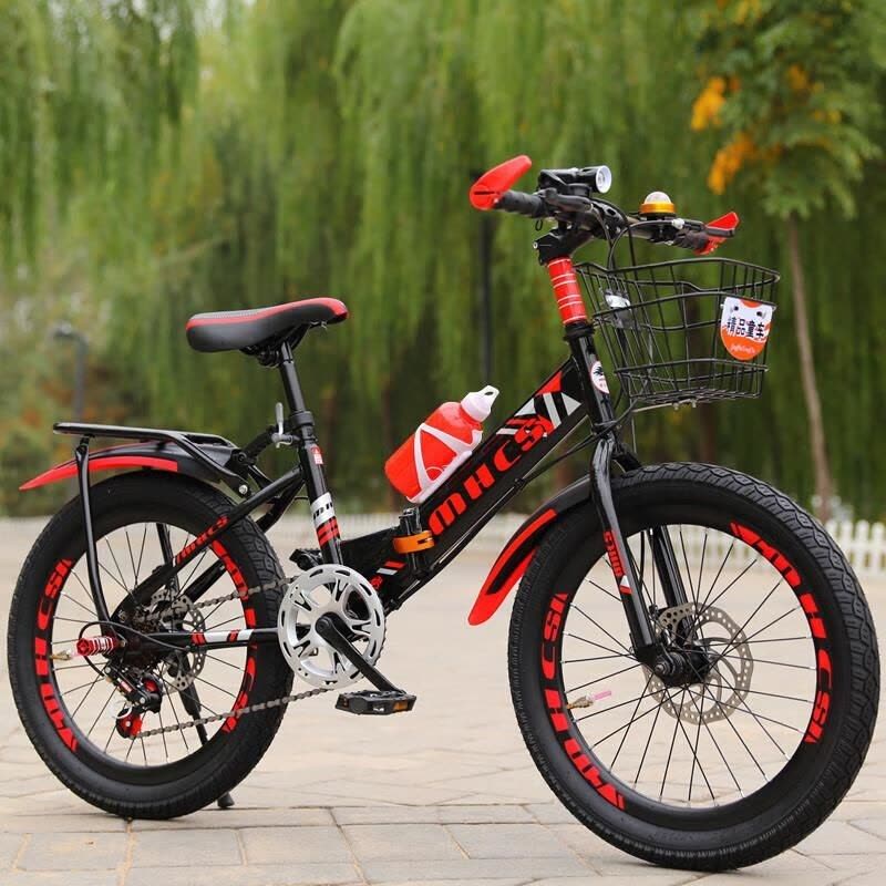 新款折叠自行车成人儿童山地车男女学生双碟刹变速单车20 22 24寸图片