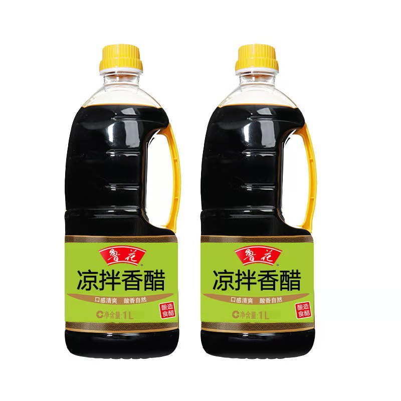 鲁花凉拌香醋1L装家用厨房调味品凉拌菜 1L*2瓶