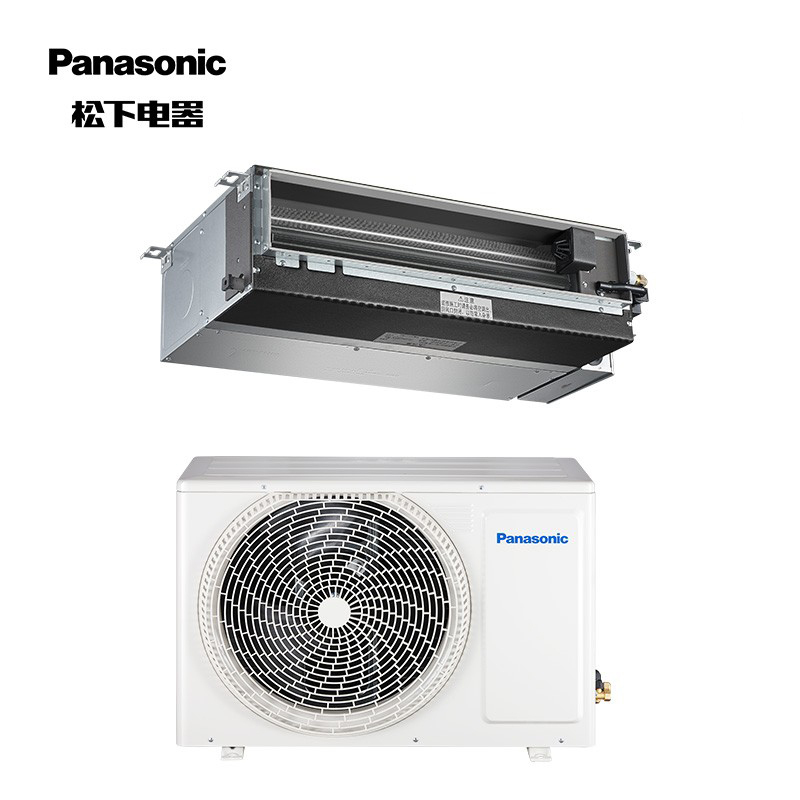 松下(Panasonic)3匹一级能效变频冷暖纳诺怡X净化除菌除味中央空调一拖一风管机E27D0A09BW 包基础安装