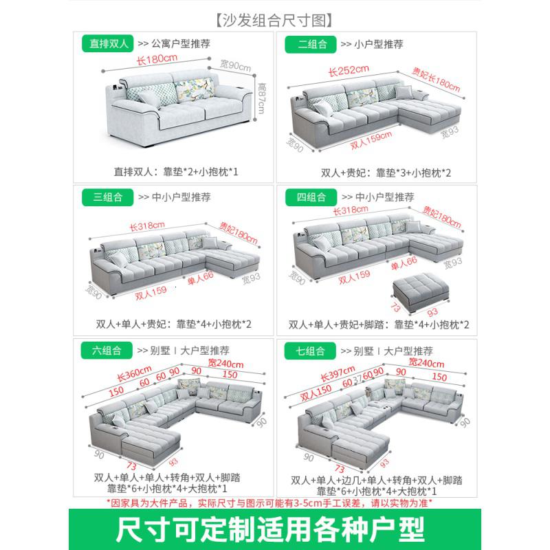 森美人2025年新款免洗科技布沙发大小户型客厅组合现代简约北欧布艺沙发高清大图