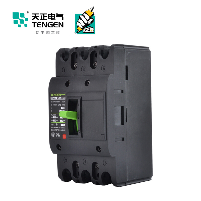 天正电气瑞彩TGMH-125 空气开关 25KA 100A 3P 手动固定式配电保护 330023100001塑壳断路器
