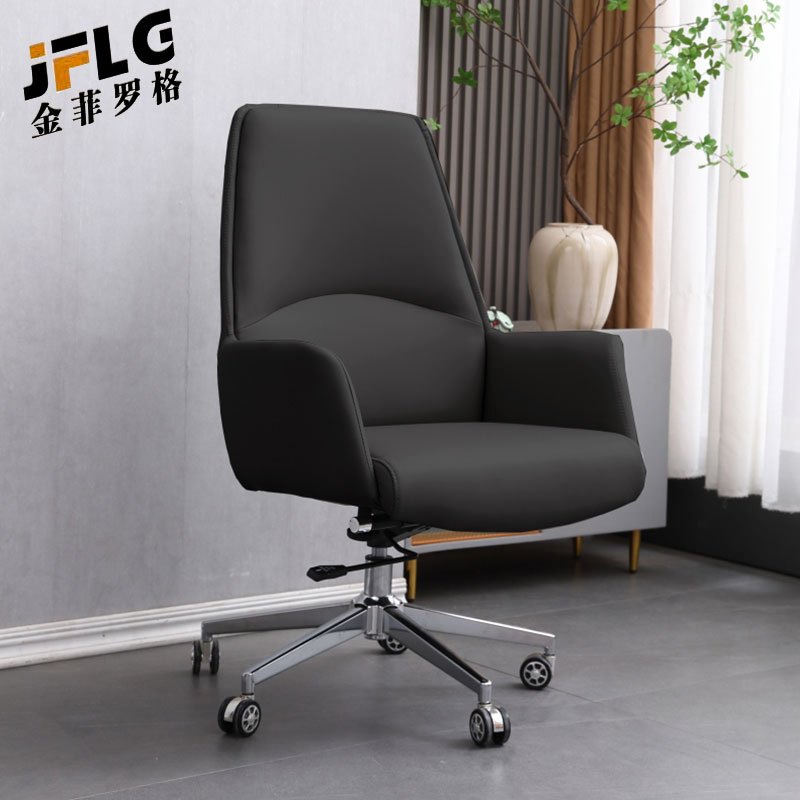 苏宁 金菲罗格 办公家具西皮中班办公会议经理椅高清大图