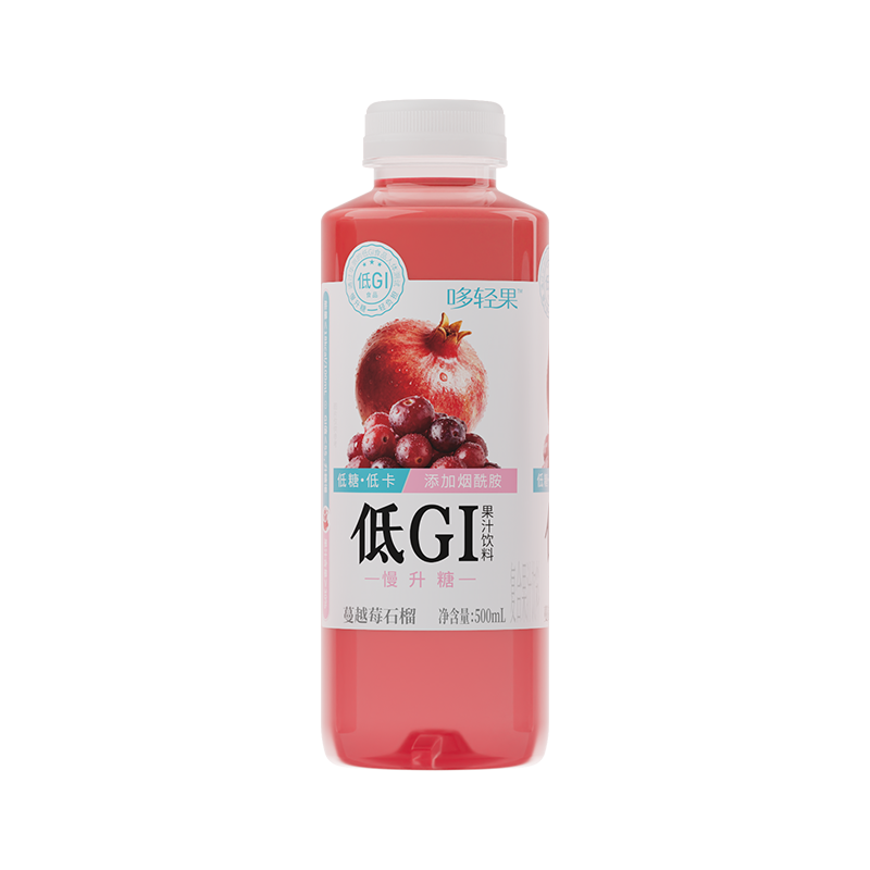 哆轻果蔓越莓石榴复合果汁饮料500ml*15