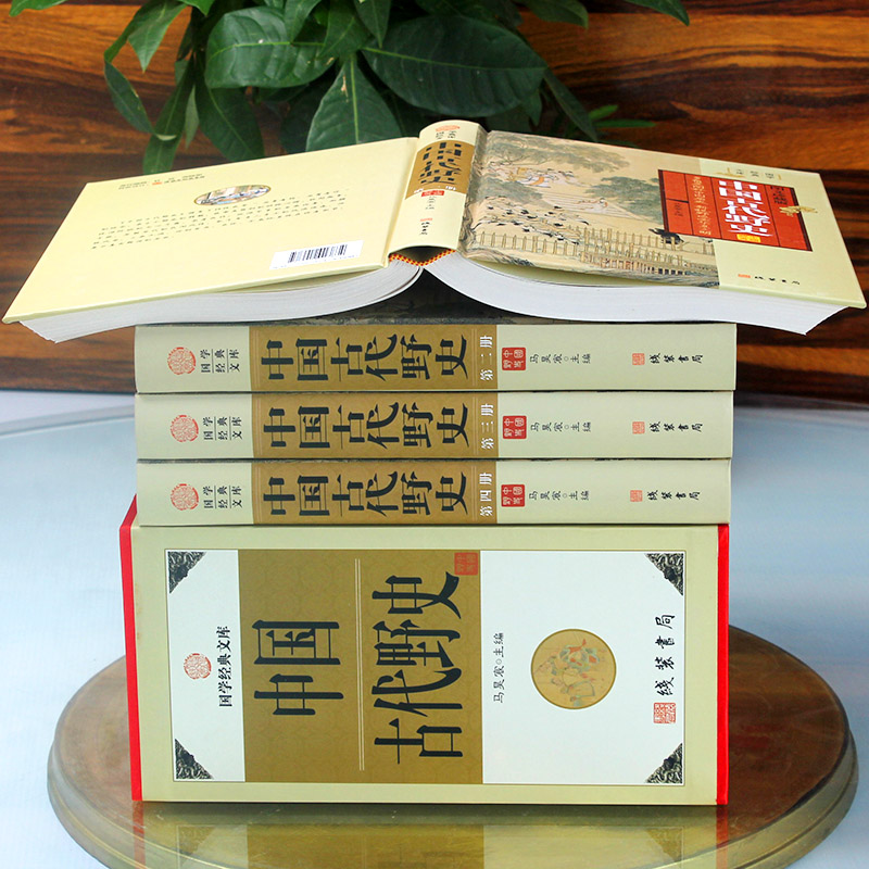 [正版]插盒精装中国古代野史全套4册 野史类书籍 中国古代野史书籍 到清代野史 中华野史 古代史秘史中国野史书籍高清大图