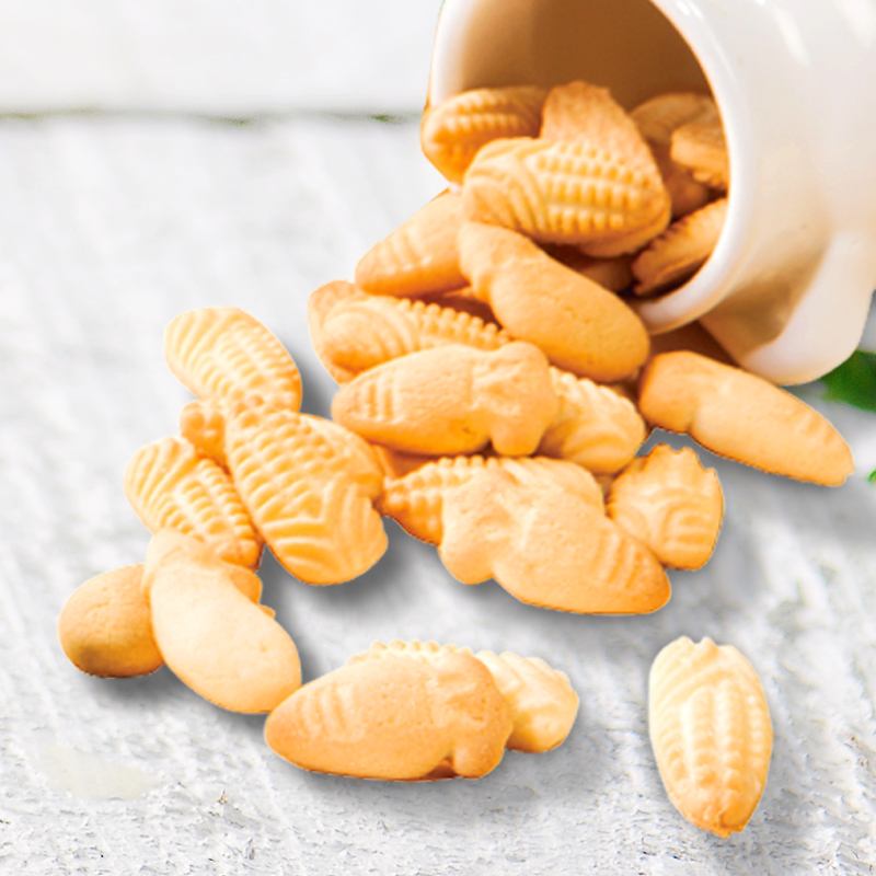 RIVSEA 禾泱泱MilkVille 牛乳农场 玉米叔叔饼干22克 儿童零食