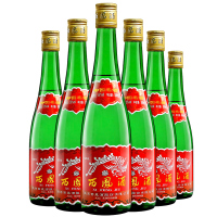 西凤酒绿瓶裸瓶电商版55度500ml*6