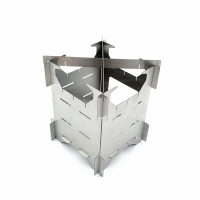 规格[展开尺寸:长10CMx宽10CMx高12.7CM 收纳尺寸:长16.5CMx宽20CM 2个装]不锈钢折叠柴火炉