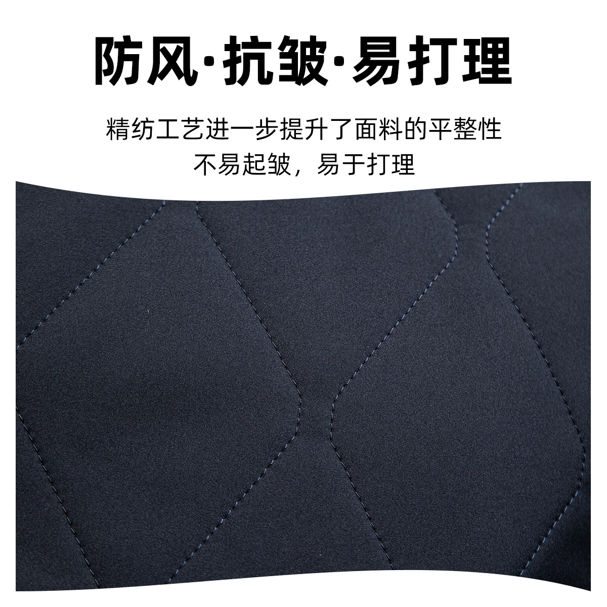 恒源祥翻领棉衣2024年秋冬新款高档休闲棉服中老年爸爸棉夹克外外高清大图