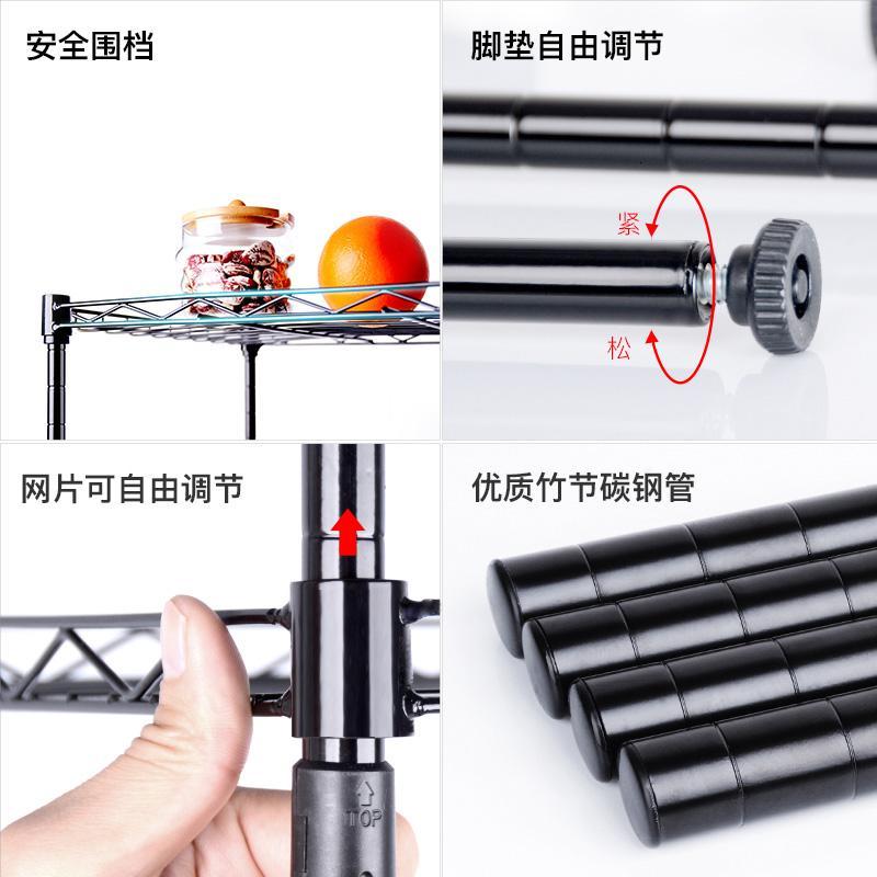 简易铁艺房间置物架卧室客厅落地组装多层书架储物搁物架