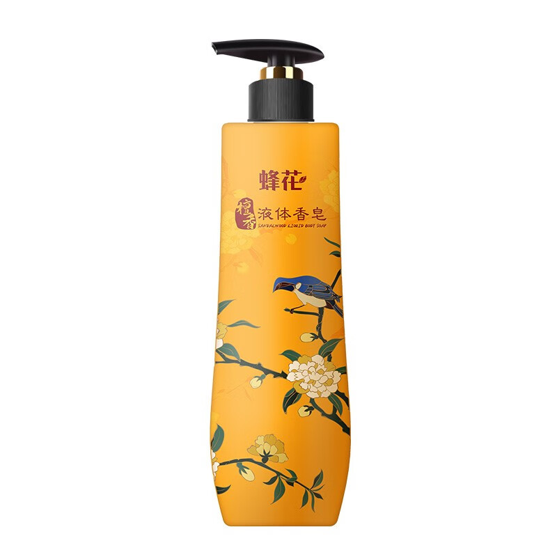 蜂花檀香香氛液体香皂500g香体留香沐浴洗澡肥皂乳液露 易冲洗不假滑高清大图