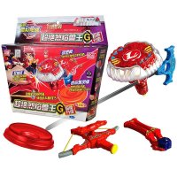 灵动创想超绝版魔幻陀螺玩具超绝烈焰兽王套装6411男孩玩具