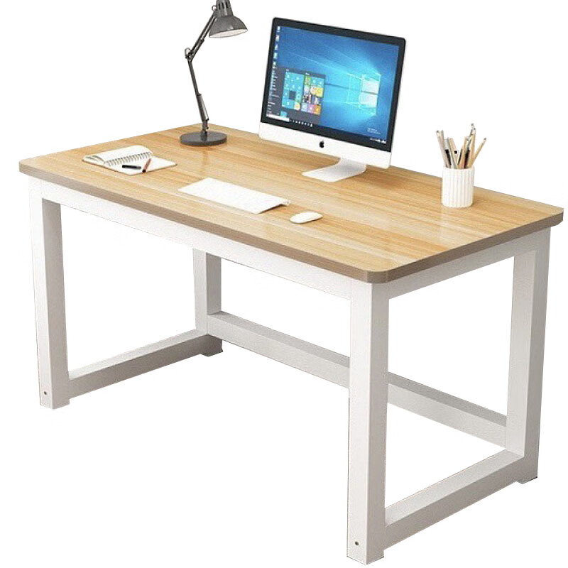 锦北长条桌台式电脑桌写字台靠墙办公桌职员桌 H杆1.2*0.6m高清大图