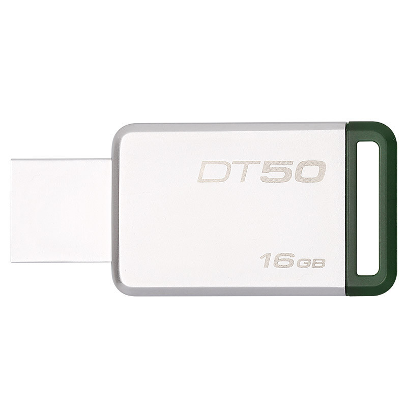 苏宁自营金士顿(Kingston)USB3.1 16GB 金属U盘 DT50 绿色