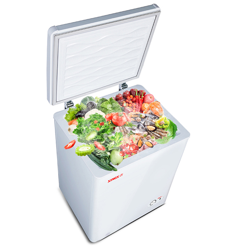 星星xingx108升家用冷柜冰柜冷藏冷冻转换柜顶开门单温节能省电迷你小