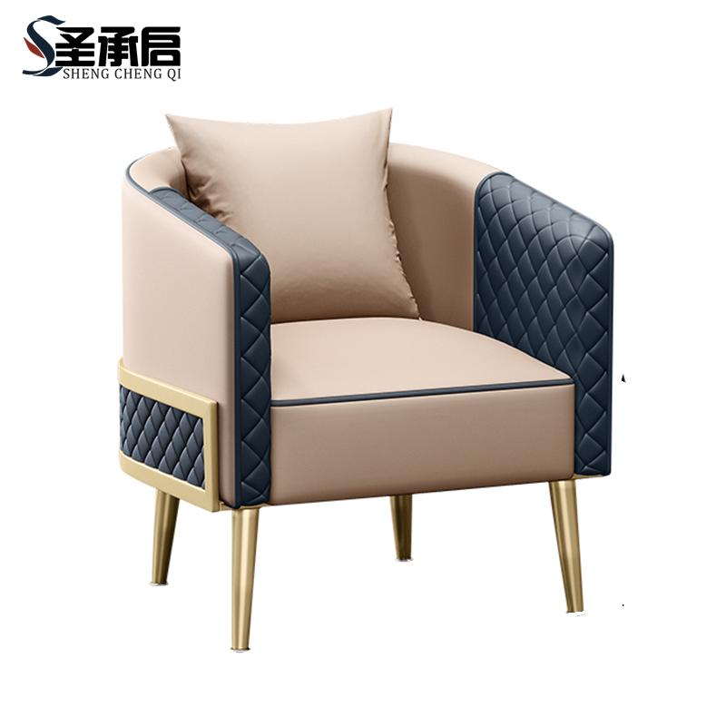 圣承启 贵宾接待沙发 卡其单张高清大图