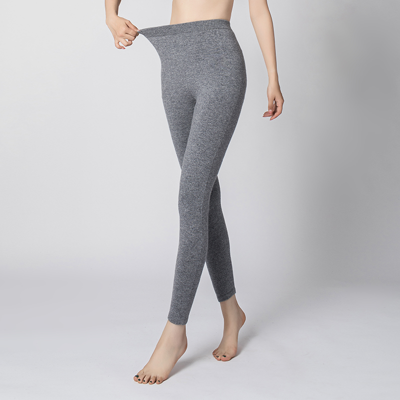 新款男女山羊绒裤男女士无缝羊毛加厚保暖打底羊绒裤男式打底裤纯羊毛裤男士纯羊毛裤男女羊绒裤加厚高腰保女士冬打底秋裤大码高清大图