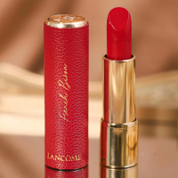兰蔻（LANCOME）口红限定皮革菁纯唇膏196 3.4g 朱砂橘 礼盒
