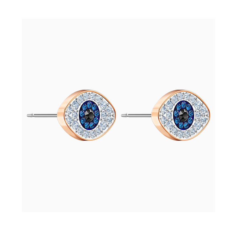 SWAROVSKI 施华洛世奇 恶魔之眼耳环人造仿水晶耳钉耳饰女5510067 礼物女轻奢饰品