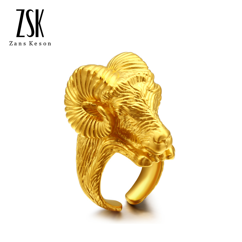 Zsk黄金戒指kgj0122 Zsk珠宝黄金戒指男3d硬足金男士硬金戒指生肖戒指盘羊 开口正品黄金饰品珠宝首饰计价产品工费1100元 价格图片品牌报价 苏宁易购zsk珠宝旗舰店
