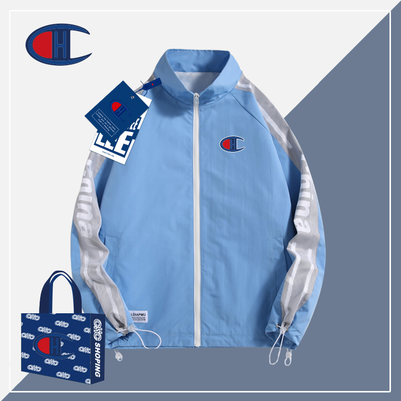champion冠军春秋新款夹克男女款潮牌情侣学生外套