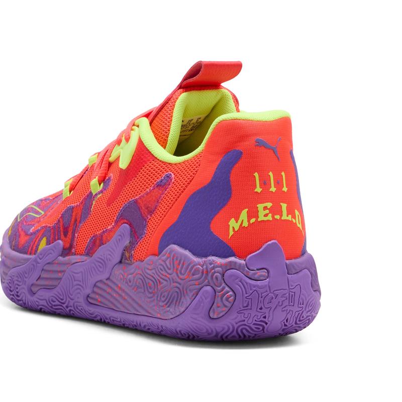 彪马(Puma)PUMA男女款MB.03LoLava篮球鞋紫金配色科幻设计透气缓高清大图
