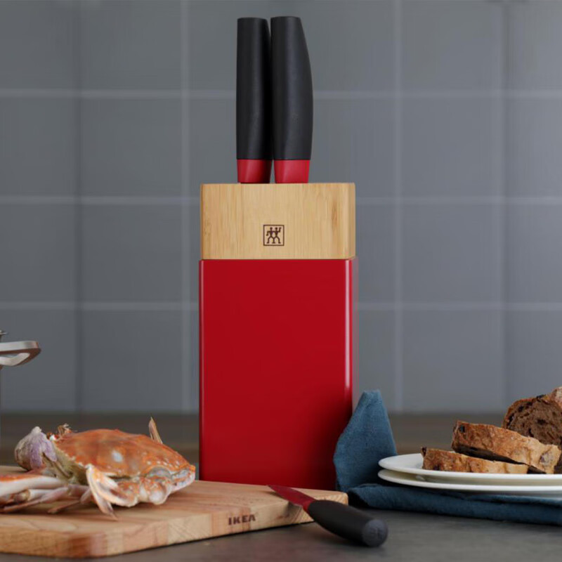 德国双立人刀具4件套zwillingnows系列刀具套装含刀架红黑wk309