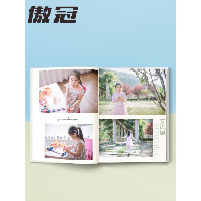 照片书相册创意情侣浪漫定制diy制作毕业纪念册影集生日宝宝 三维工匠 锁线款硬壳封面覆膜12寸 56p(60-120图)图片