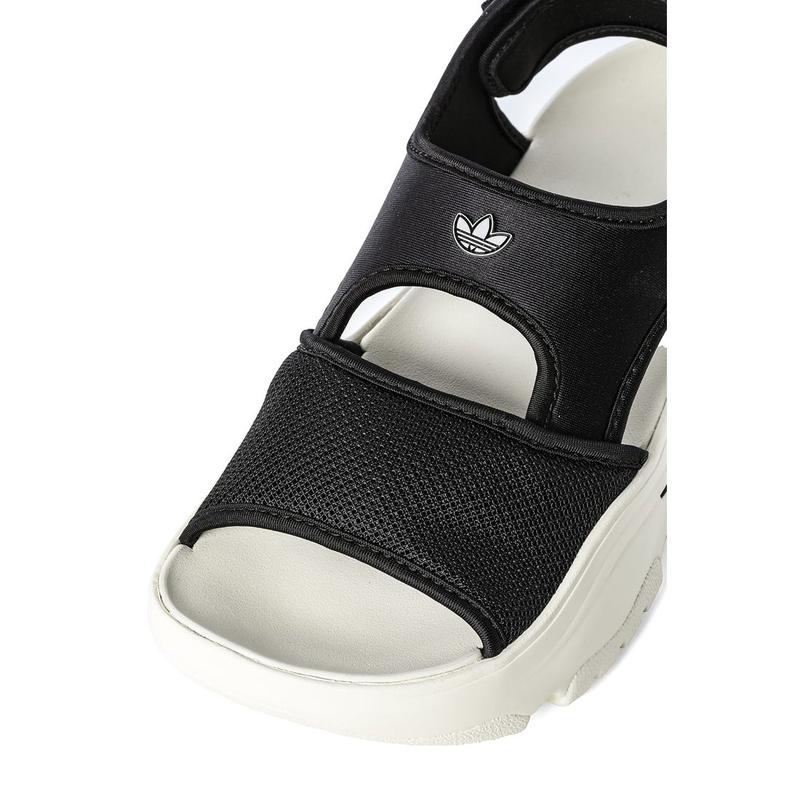 阿迪达斯(adidas)女士休闲鞋轻便舒适防滑增高运动板鞋黑白银色系高清大图