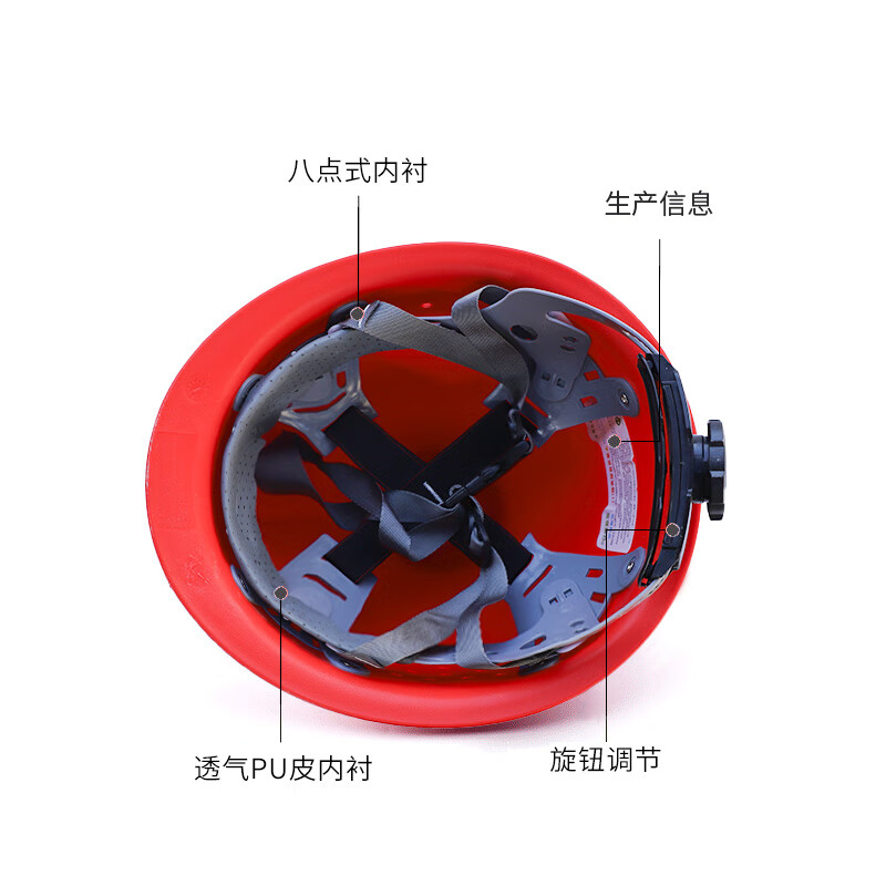 诺瑞斯安 ABS安全帽 国标GB2811-2019 加厚防砸透气高清大图