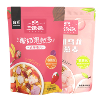 王饱饱酸奶果然多蜜桃乌龙烤燕麦片谷物代餐400g+350g