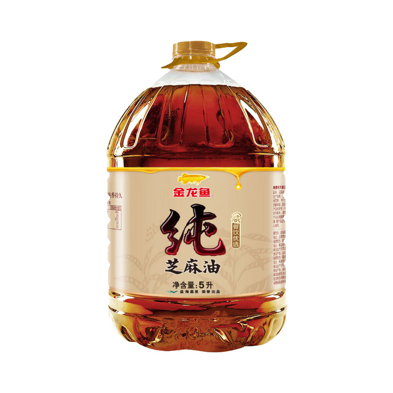 金龙鱼纯芝麻香油5L芝麻油 桶装高清大图