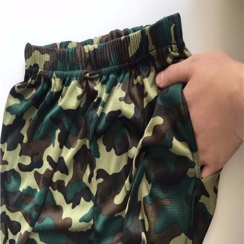 男裤迷彩灯笼裤冰丝跑裤练功裤宽松大码休闲裤中老年长裤 YUANSU男士休闲裤