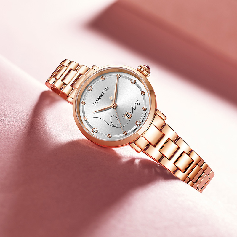 天王表新品轻奢机械表女表女神生日礼物送礼时尚潮流手表女51197