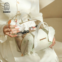 乐活旅行新中式化妆包女手提式大容量化妆包便携外出分区轻便化妆收纳包9195