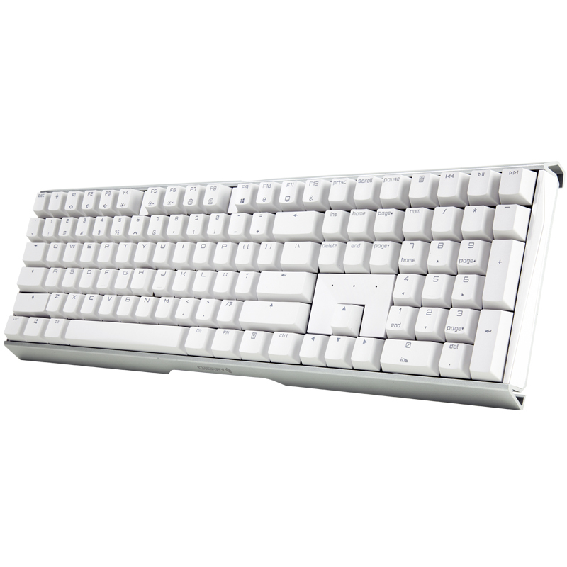 樱桃(Cherry)MX3.0S G80-3870LXAEU-0 有线机械键盘 全尺寸游戏键盘 白色 茶轴