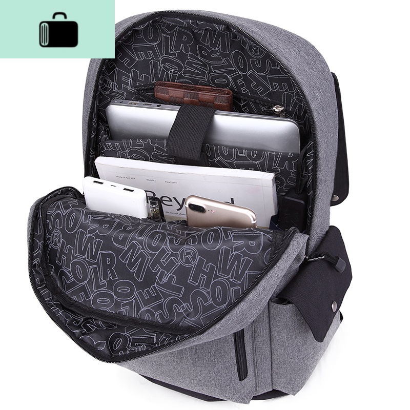 双肩包男背包女韩版休闲大容量旅行包高初中学生书包男时尚潮流NEW LAKE高清大图