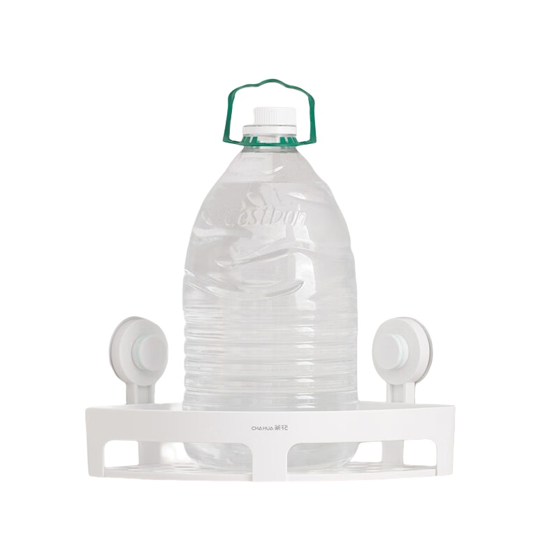 茶花 卡乐免打孔吸壁三角置物架 255010