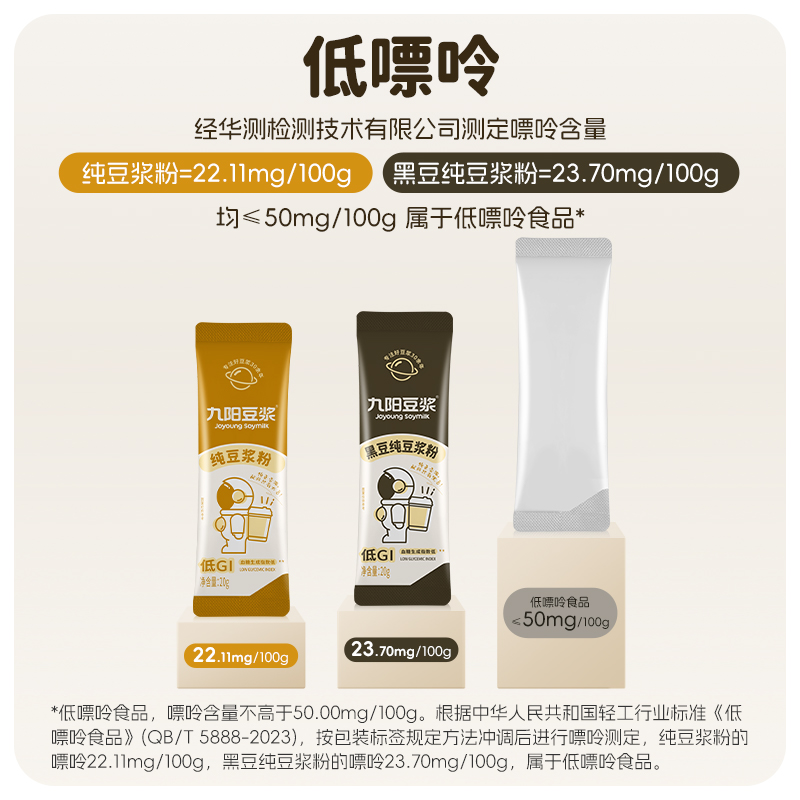 九阳豆浆纯豆浆粉太空豆浆高蛋白原味 黄豆20g*12条*1袋+黑豆20g*12条*1袋+赠胖胖杯+1条尝鲜装(共25条)高清大图
