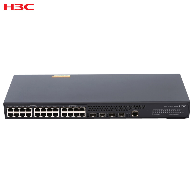 华三(H3C)S3100V3-28TP-SI 新一代千百兆组合交换机16口百兆+8口千兆 千兆以上以太网交换机