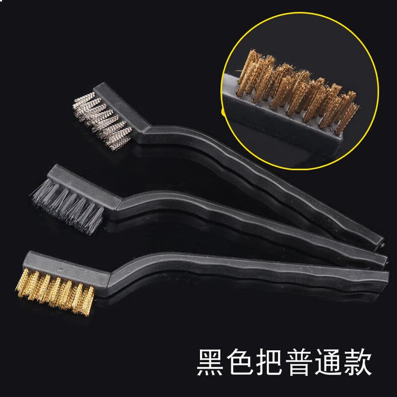 酷博睿(coobery)工业牙刷 灶台清洁刷 除锈铜丝不锈钢刷 文玩刷子(加密款不锈钢丝 5把装)图片