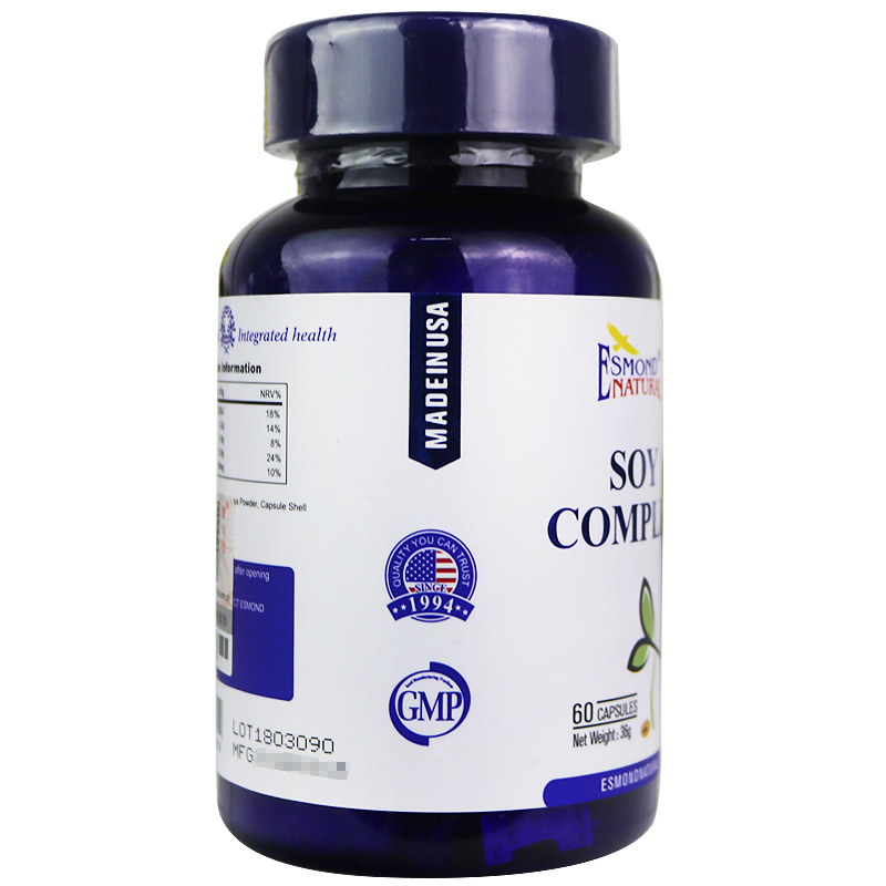 爱司盟 大豆复合胶囊36克(600mg*60粒) 美国原装进口