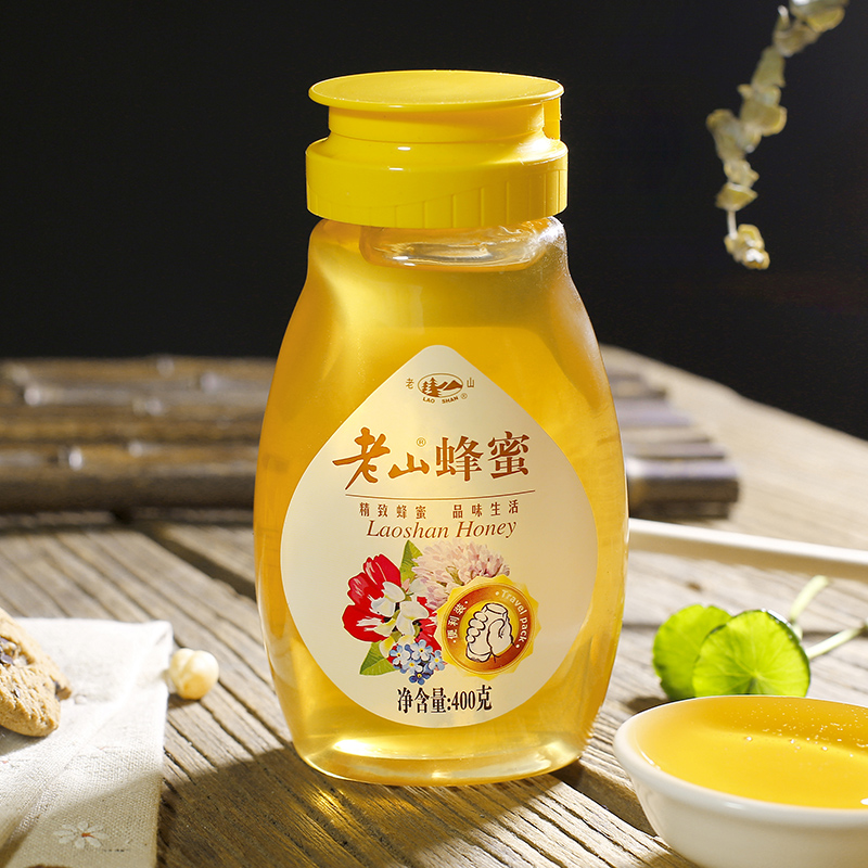 老山蜂蜜400克/瓶纯手工水果茶柠檬片百香果旅游蜂蜜